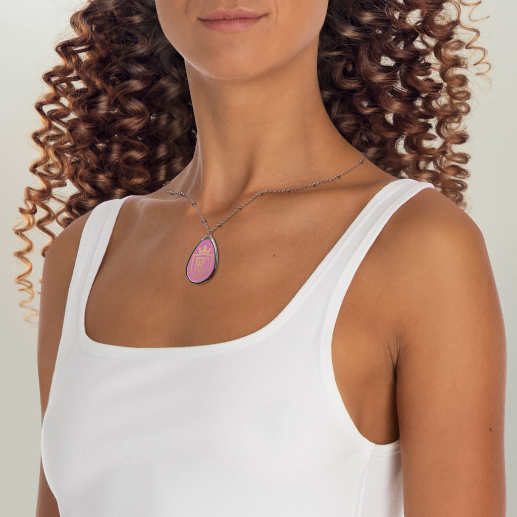 Elegant Oval Necklace with Personalized Design, Custom Jewelry, Gift for Her, Anniversary Necklace, Friendship Gift, Unique Keepsake Printify