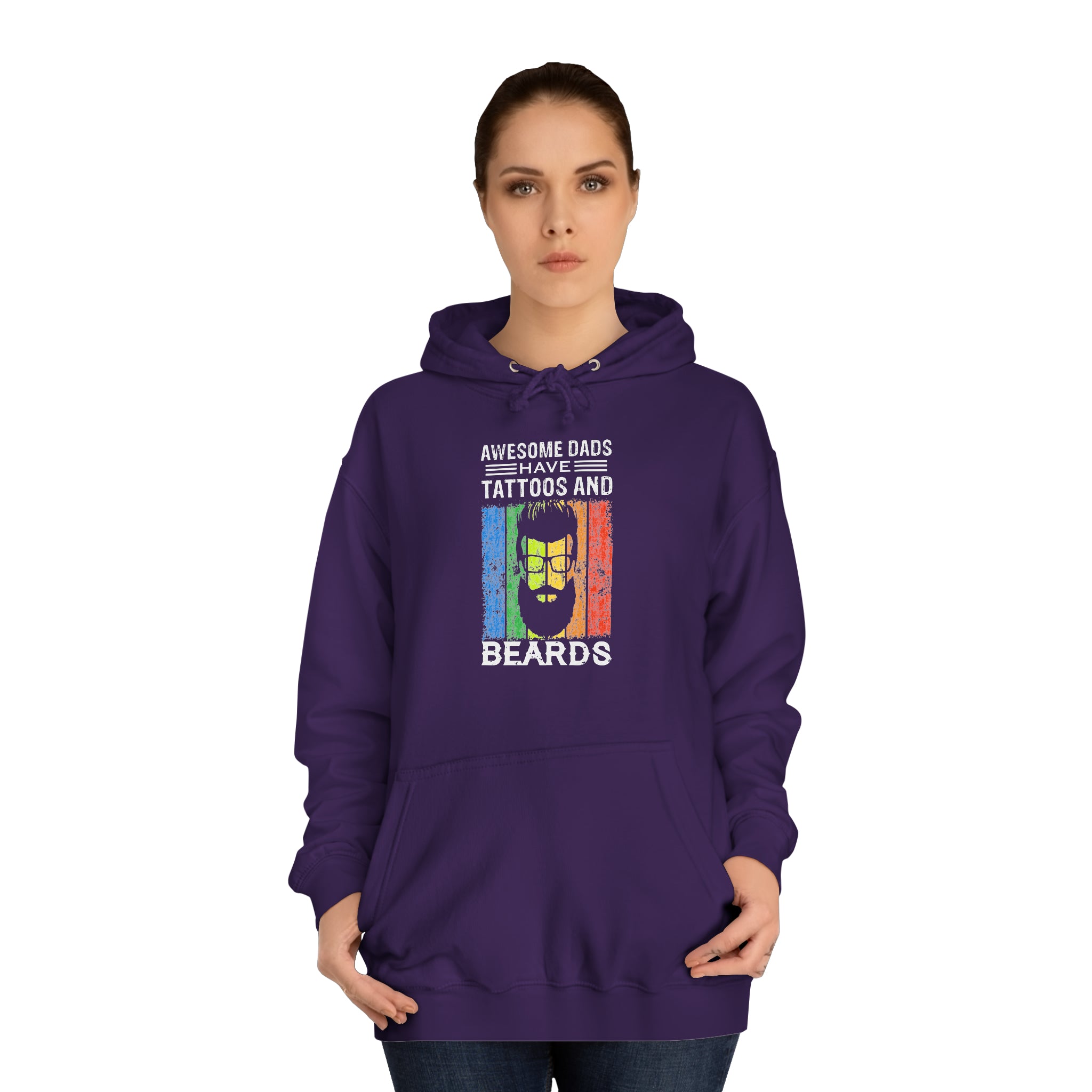 Sweat à capuche unisexe papas géniaux 