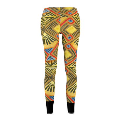 Women's Cut & Sew Abakwa Casual Leggings (AOP)