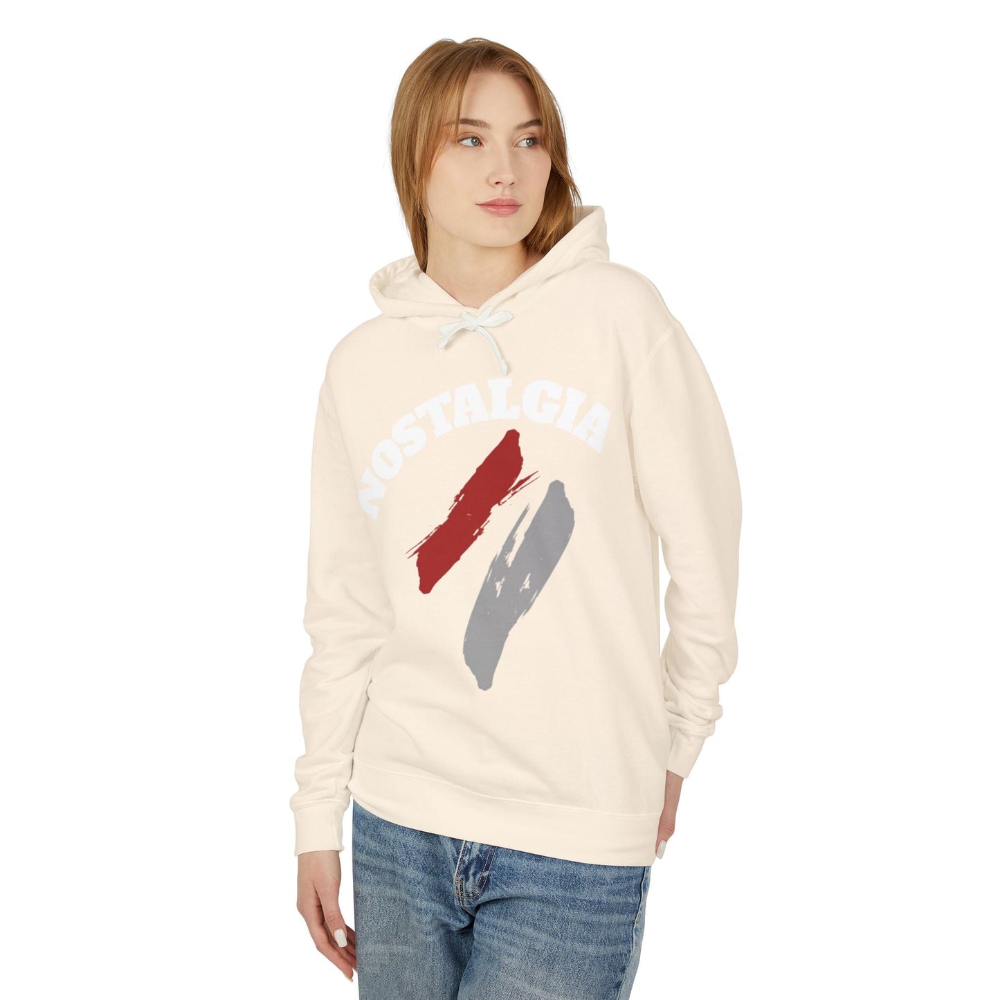 Nostalgia Hoodie: Unisex Lightweight Sweatshirt for Cool Days, Casual Wear, Gift for Friends, Retro Aesthetic, Perfect for Spring Printify