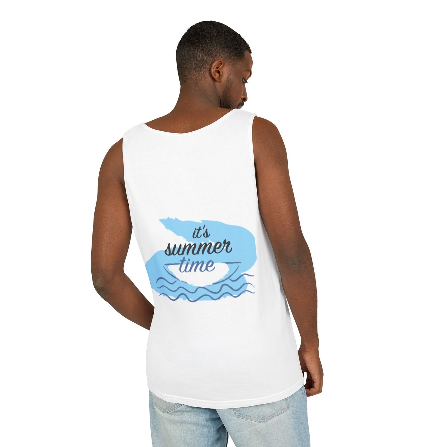 Unisex Summer Time Tank Top - Relaxed Fit Beachwear