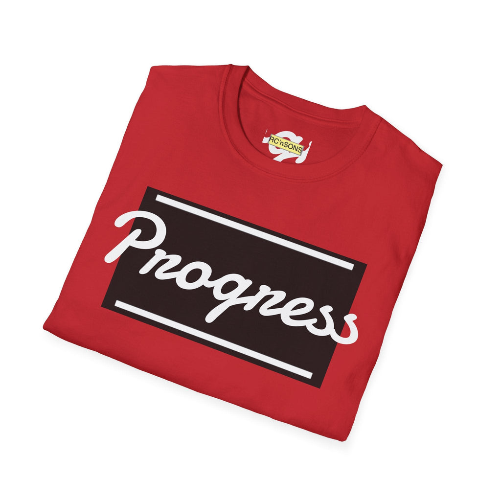 Motivational Unisex Softstyle T-Shirt | Progress Tee, Gift for Teens, Casual Wear, Workout Shirt, Inspirational Apparel Printify
