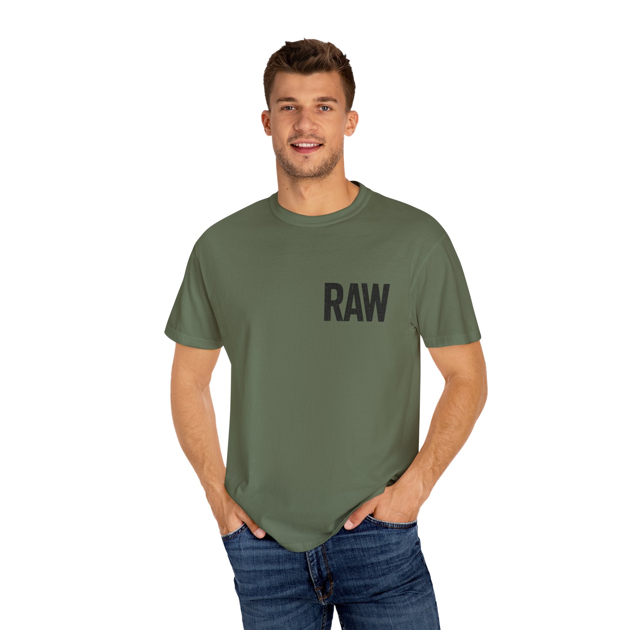 Garment-Dyed T-shirt RAW Design Printify