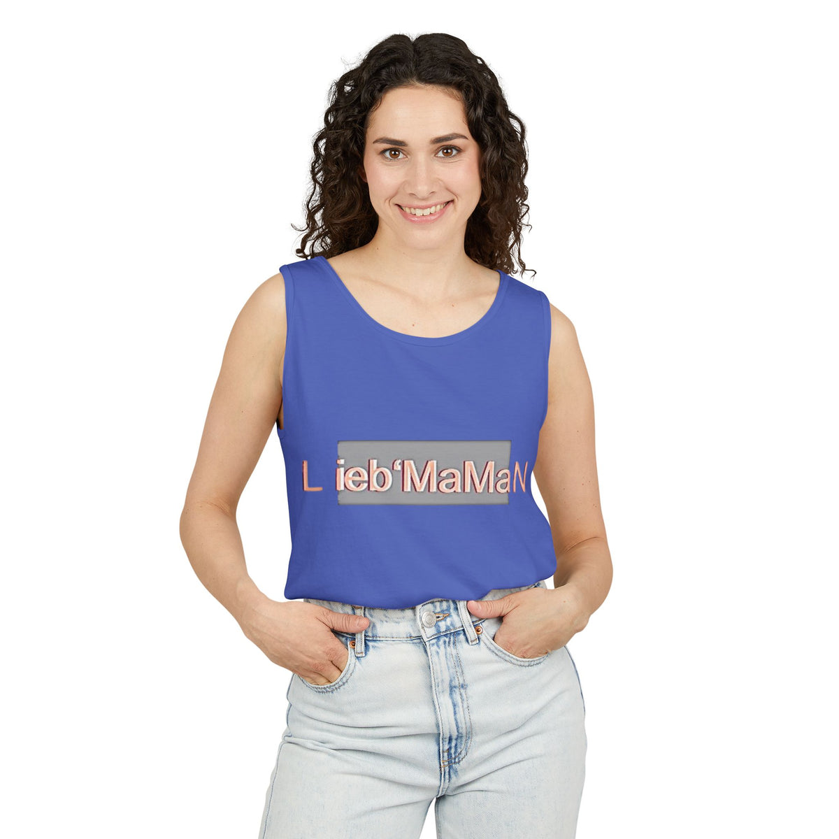 Lieb'MaMan Unisex Garment-Dyed Tank Top - Stylish and Comfortable Summer Wear