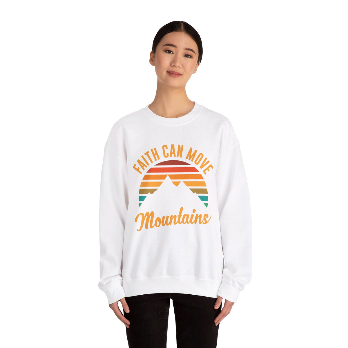 Faith Can Move Mountains Sweat-shirt unisexe 