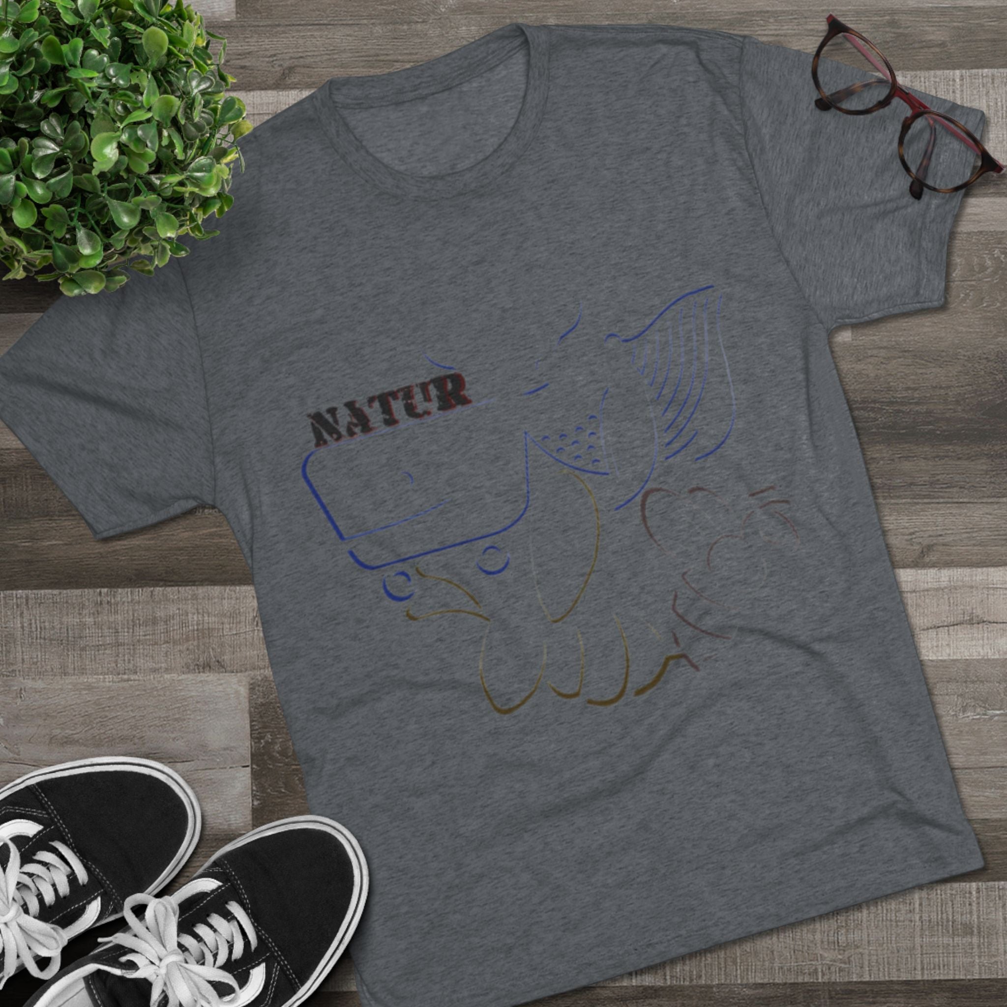 Nature Inspired Tee - Unisex Tri-Blend Crew Tee
