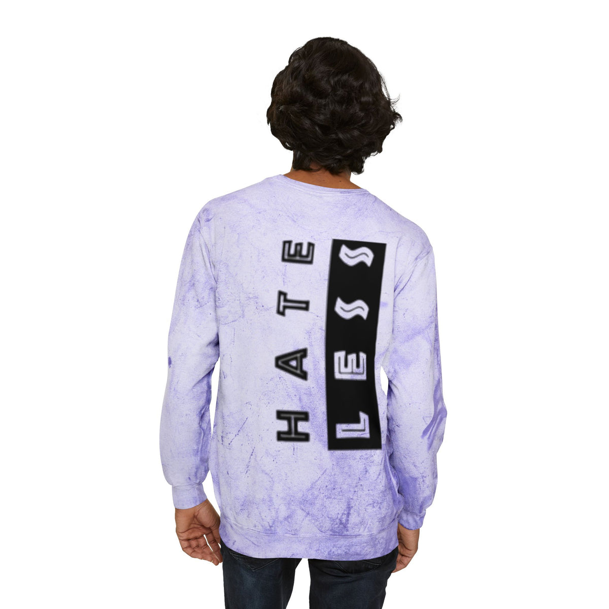 Color Blast Crewneck Sweatshirt - Hate Less Statement Apparel