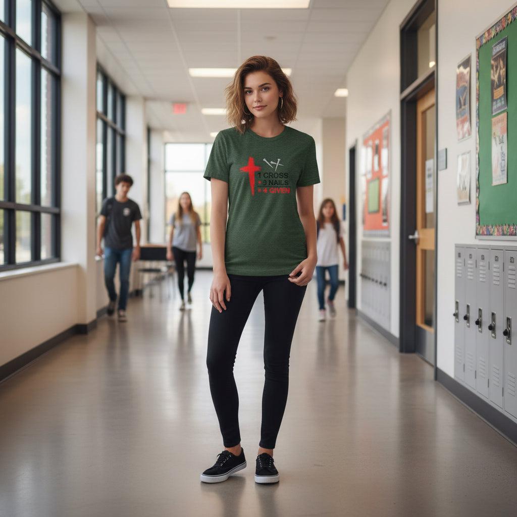 1 Cross +3 Nails =Four Unisex Tee - RC’nSONS