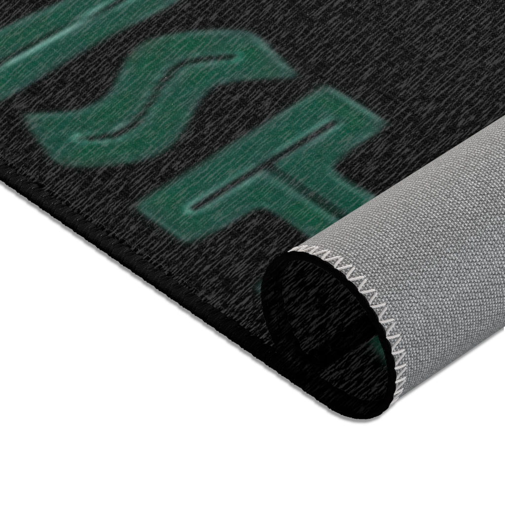 Motivational Gym Area Rug – Push-Up Design for Fitness Enthusiasts