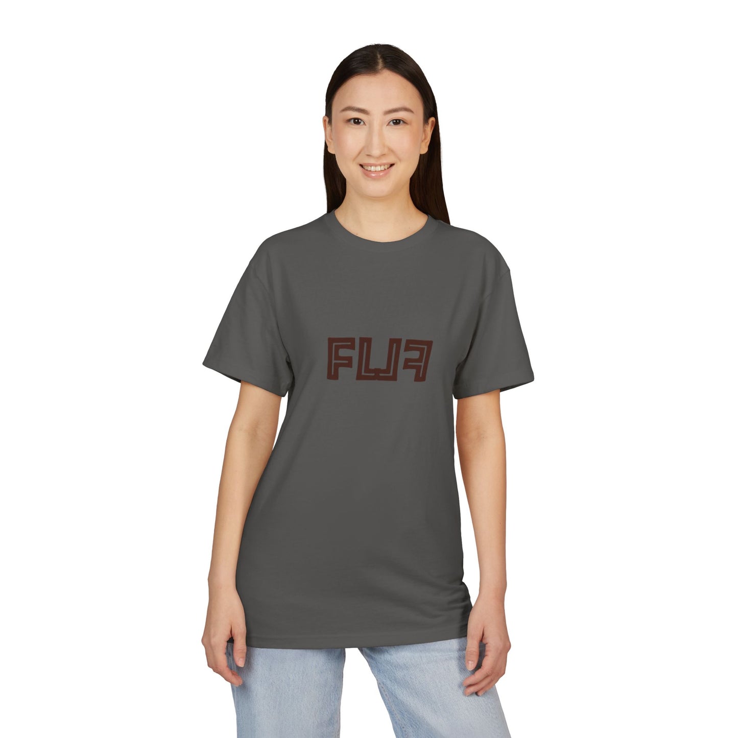 Stylish Unisex Sueded T-Shirt with Bold 'FLU' Graphic | Casual Wear, Gift Idea, Streetwear, Everyday Comfort, Fashion Statement