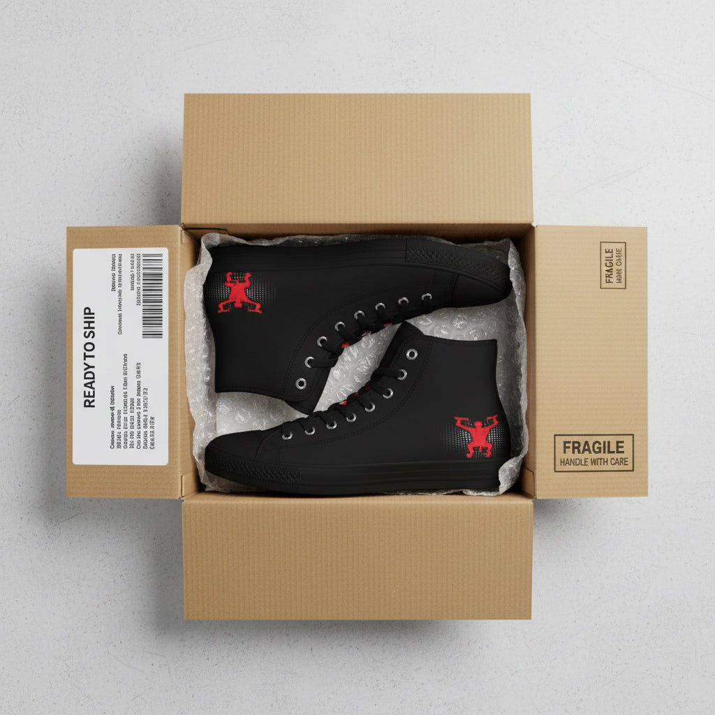 High Top Sneakers - Workout Gear-Or Go- Printify