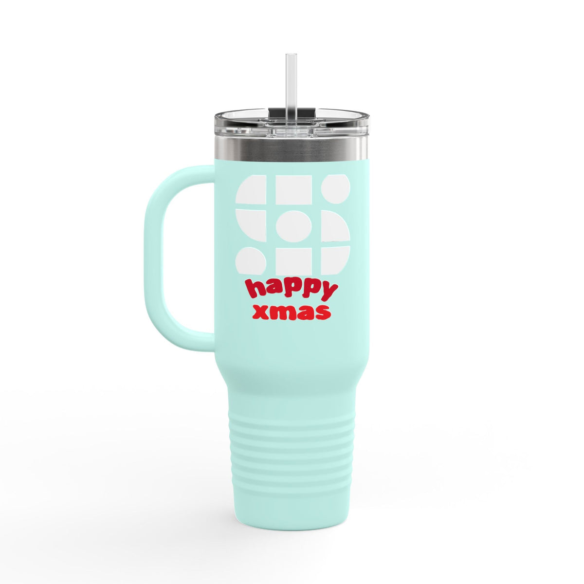 Travel Mug - 'Happy Xmas' Design Printify