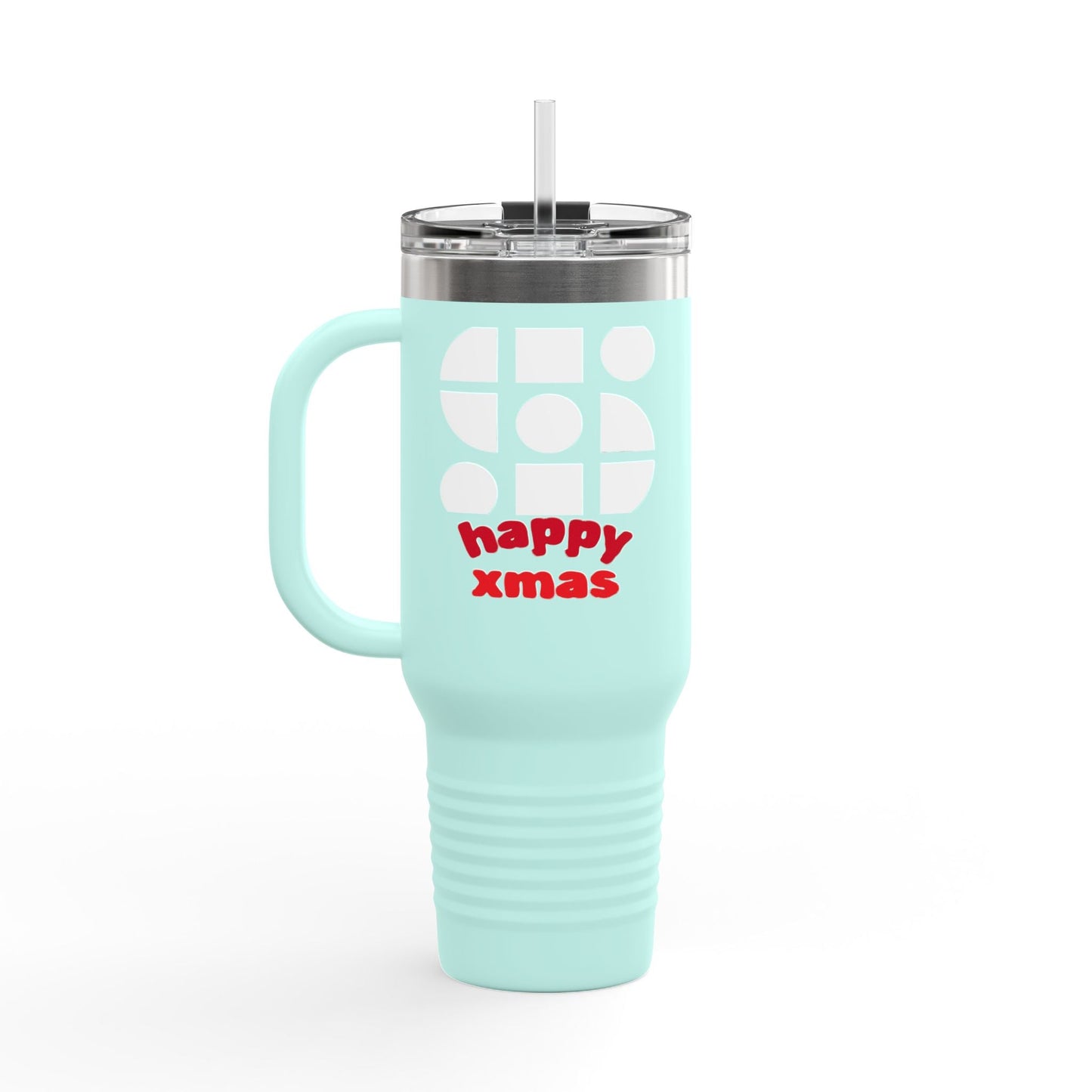 Travel Mug - 'Happy Xmas' Design Printify