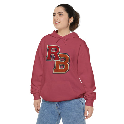Letterman RB Hoodie — Garment-Dyed Athletic Pullover Printify
