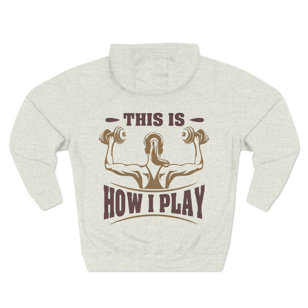 Rcnsons Unisex Three-Panel Fleece 'Play' Hoodie