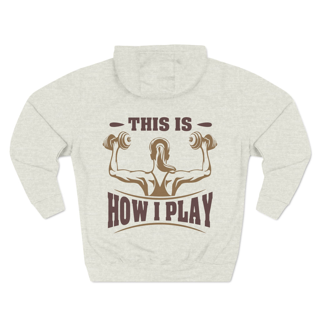 Rcnsons Unisex Three-Panel Fleece 'Play' Hoodie