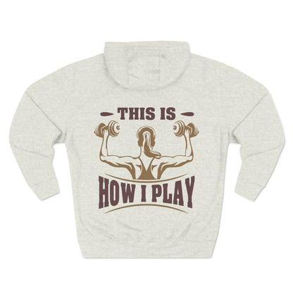 Rcnsons Unisex Three-Panel Fleece 'Play' Hoodie