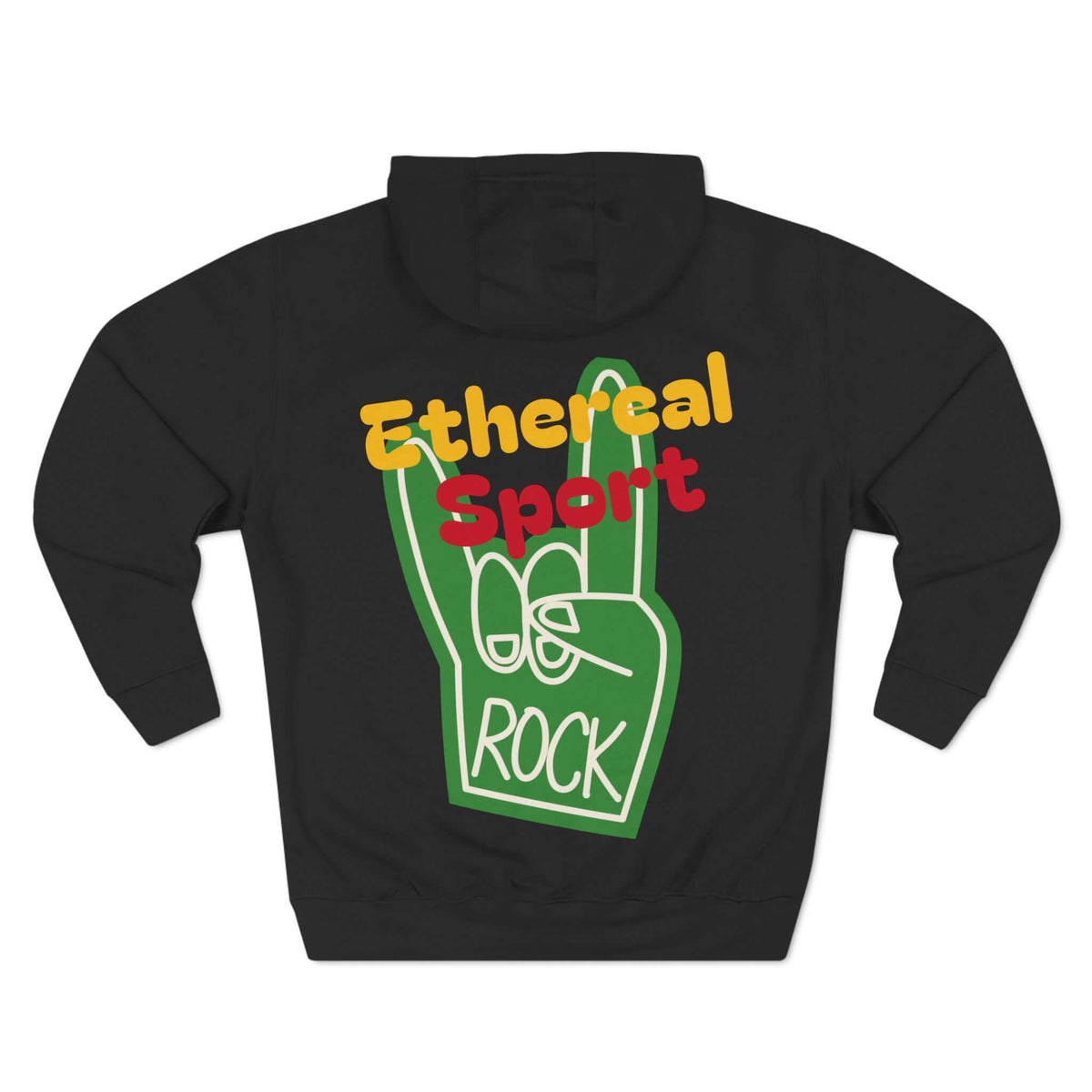 Fleece Hoodie - Ethereal Sport Rock Design