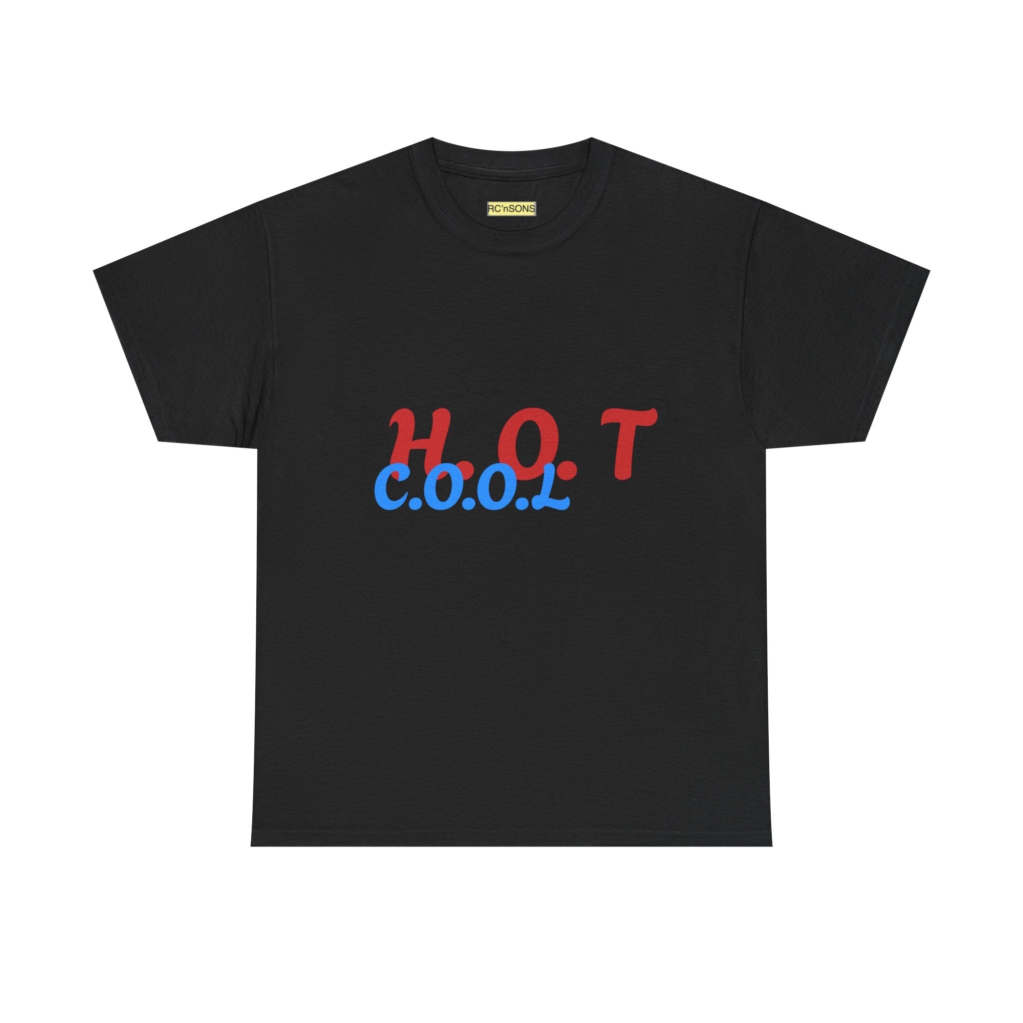 Cool & Trendy Unisex Heavy Cotton Tee - H.O.T. C.O.O.L. Graphic Shirt, Casual Wear, Gift for Friends, Summer Style, Streetwear Printify