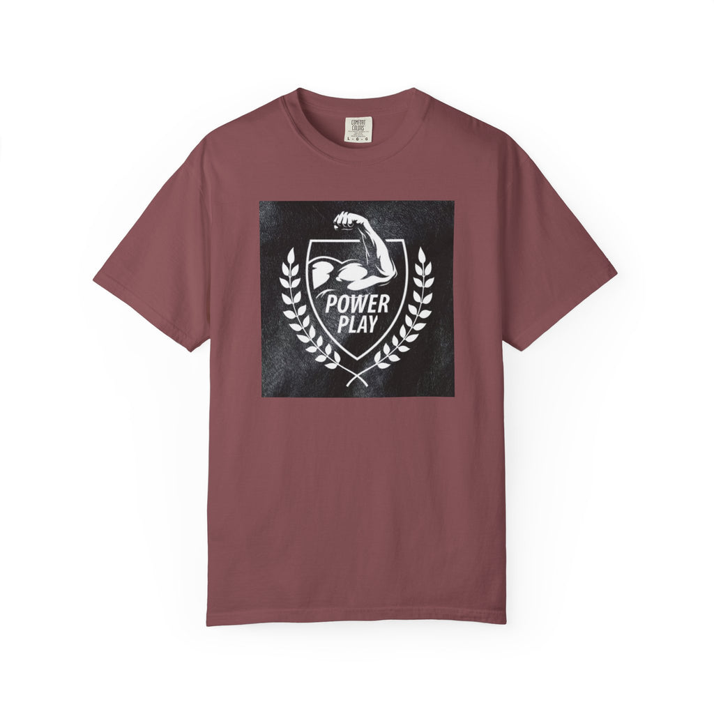Power Play Unisex Garment-Dyed T-Shirt - Gym Motivation Apparel