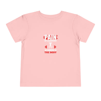 La douleur est la paresse T-shirt pour tout-petits 