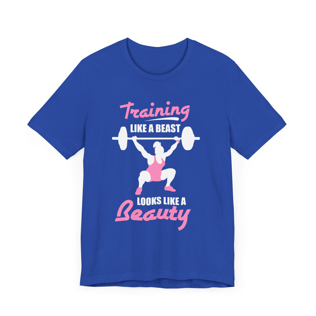S’entraîner comme une bête ressemble à un tee-shirt unisexe de beauté 