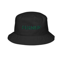 Embroidered Pushup Bucket Hat - Trendy Fitness Fashion