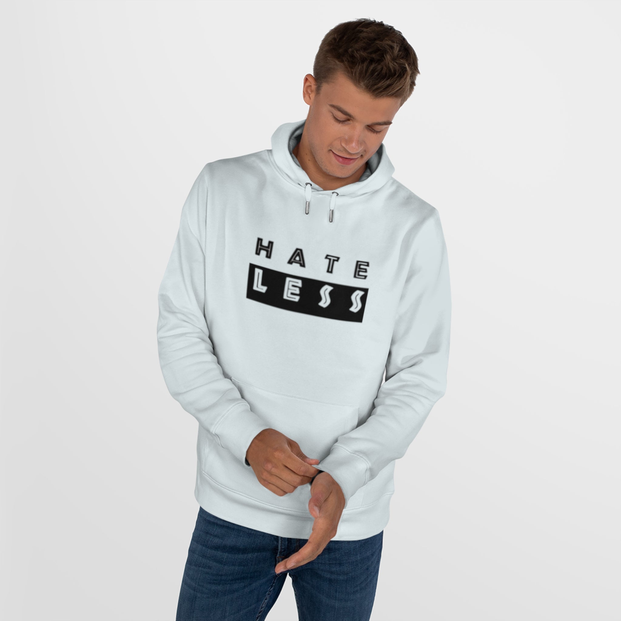 King Hate Less Hooded Sweatshirt - Promote Positivity and Kindness