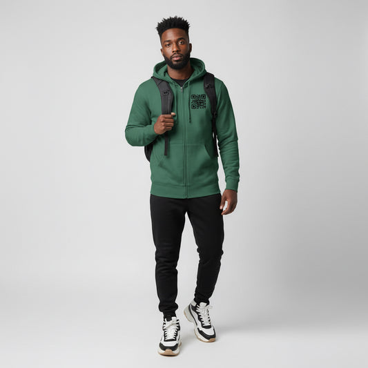 Stylish Unisex Fleece Zip Up Hoodie Printify