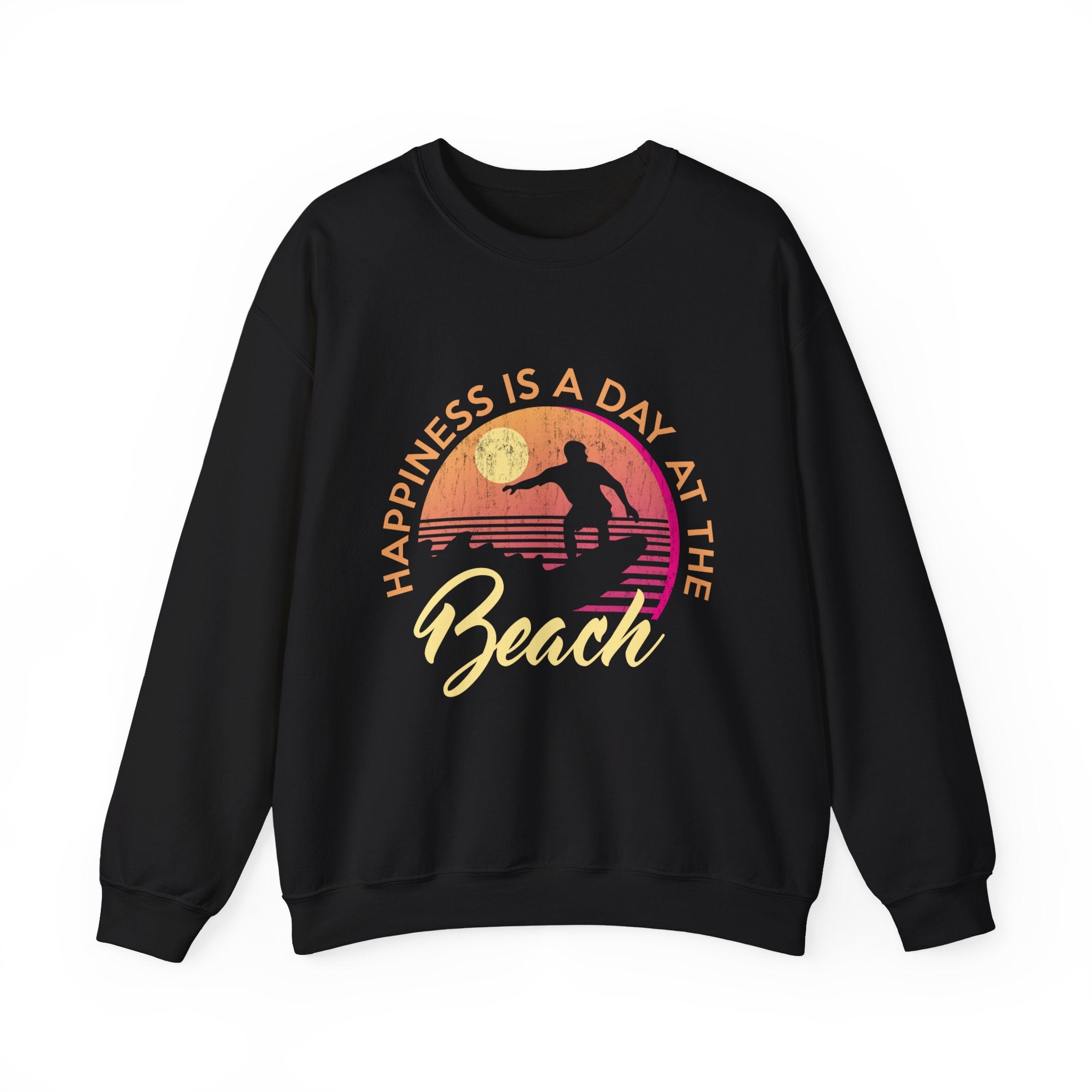 Le bonheur est une journée à la plage Sweat-shirt unisexe 
