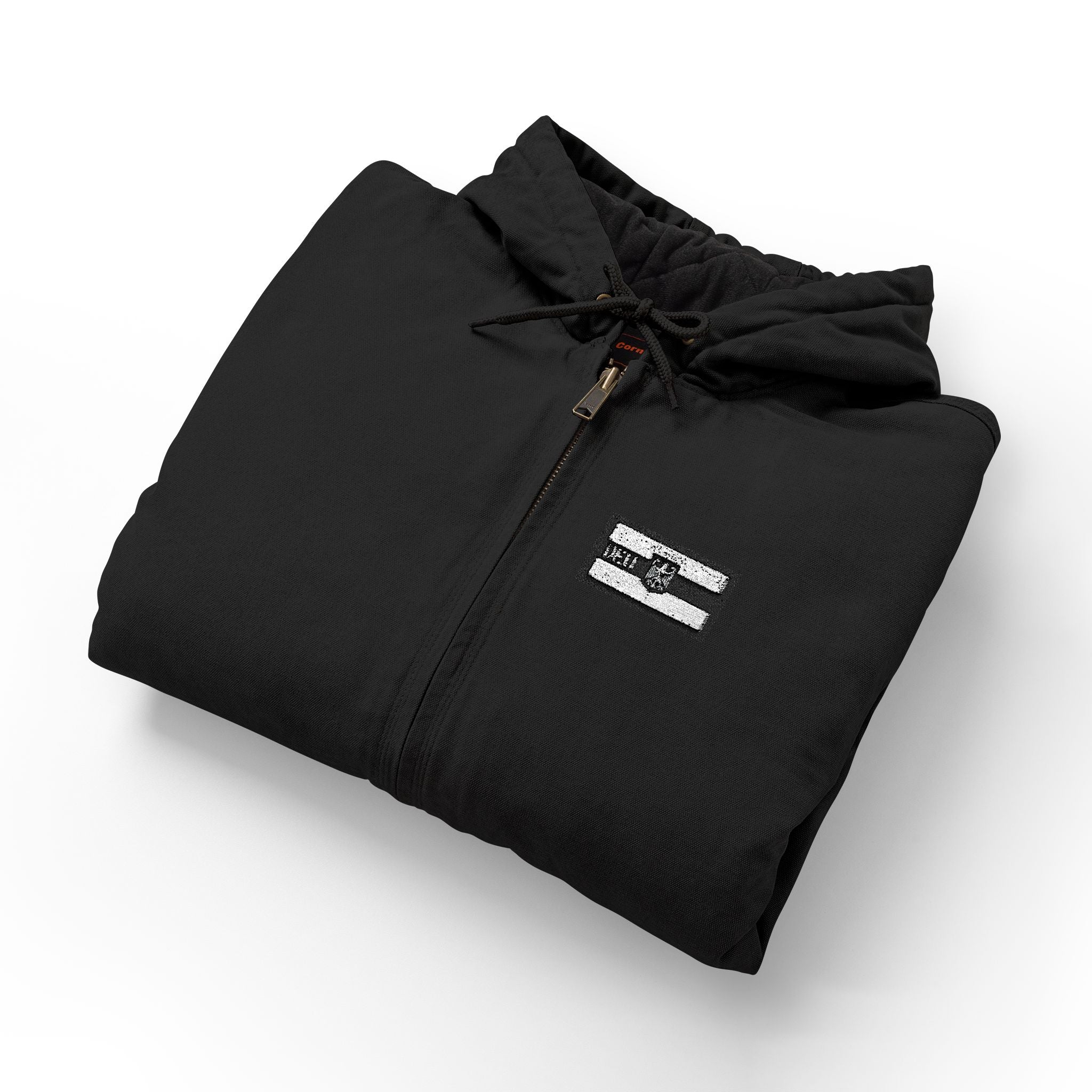 Men's Work Jacket — CornerStone Duck Cloth Hooded Embroidered Work Jacket