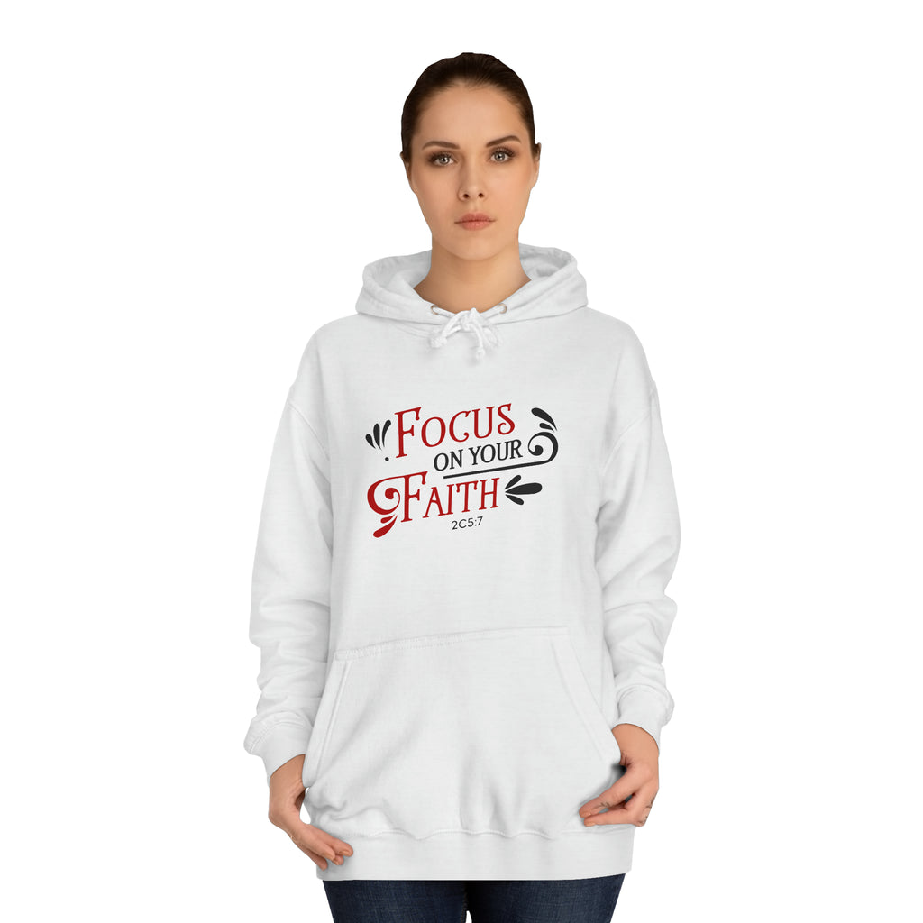 Concentrez-vous sur votre sweat à capuche unisexe foi 