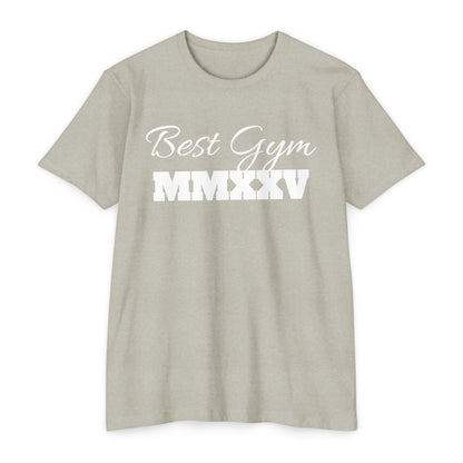 Best Gym Unisex CVC Jersey T-Shirt - Comfortable Fitness Apparel
