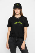 Pavolira Graphic Tee — Neon Green Retro Logo T-Shirt