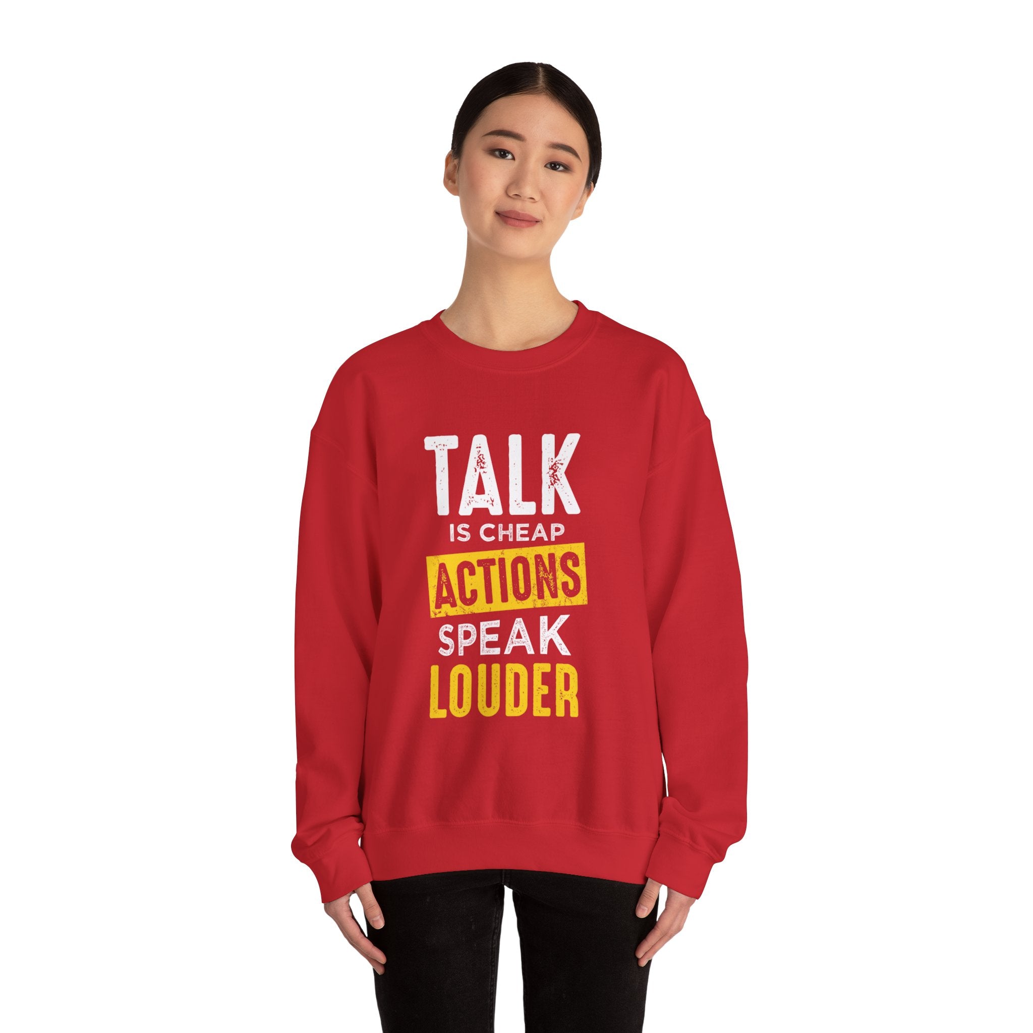 Parler, c’est des actions bon marché, parler plus fort, sweat-shirt unisexe 