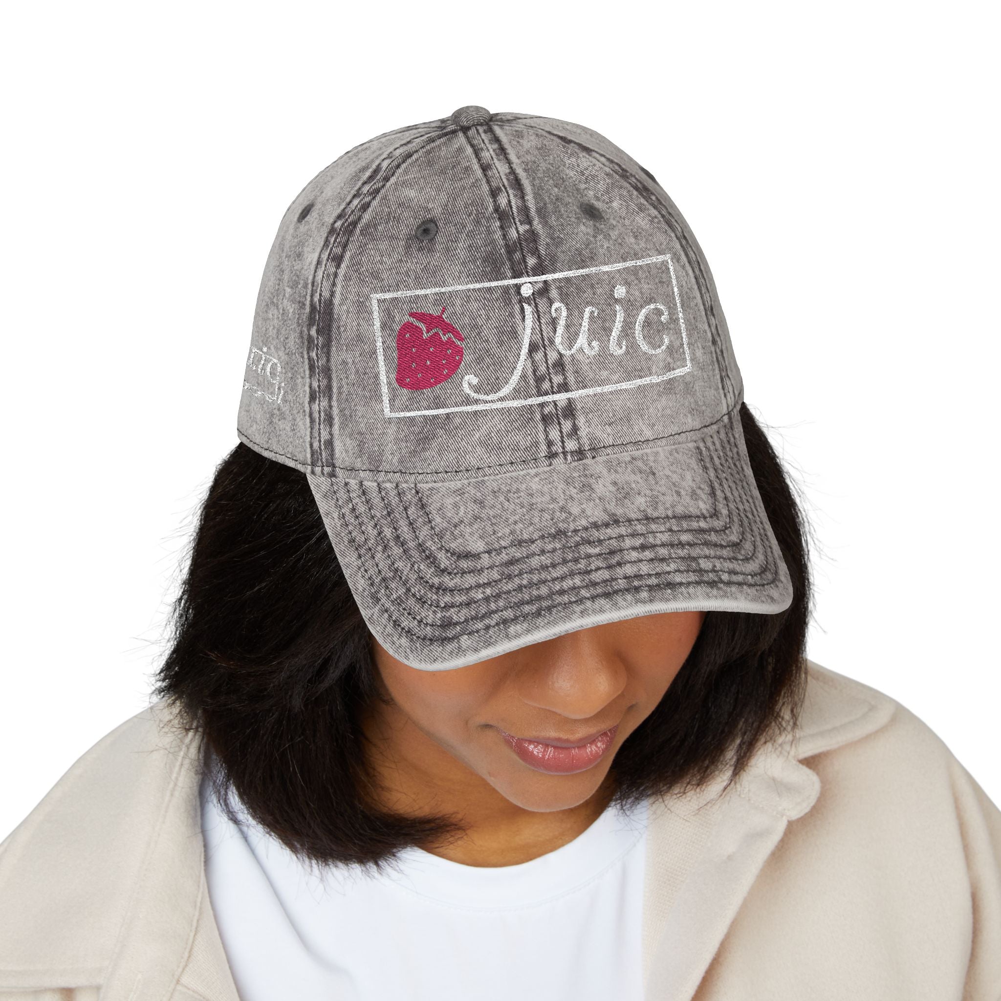 Embroidered Vintage Cap - Juic Cap Design