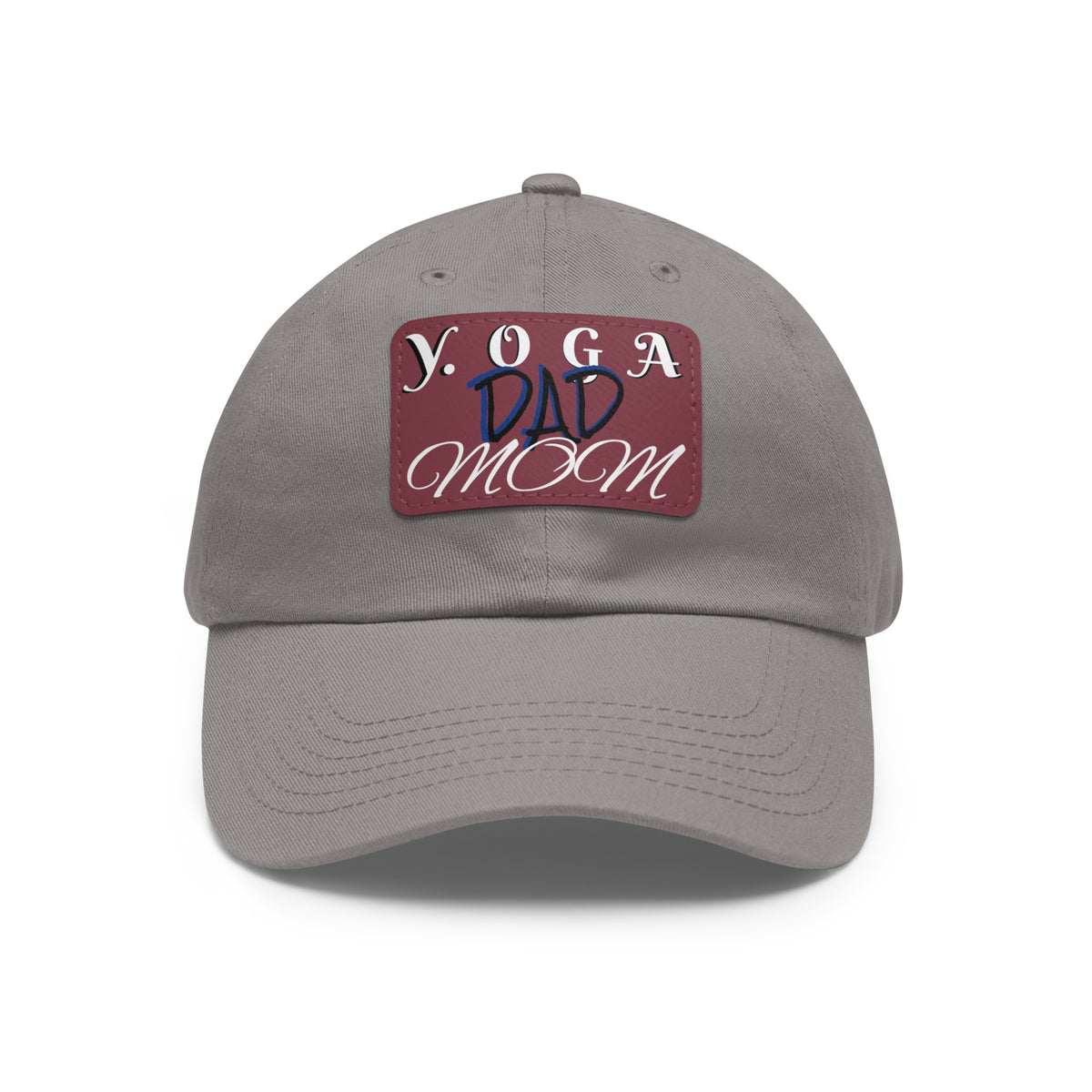 Yoga Dad Hat with Leather Patch - Casual Style for Active Parents