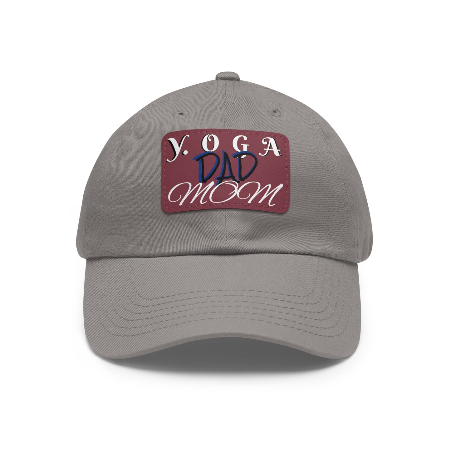 Yoga Dad Hat with Leather Patch - Casual Style for Active Parents