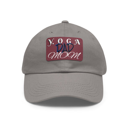 Yoga Dad Hat with Leather Patch - Casual Style for Active Parents