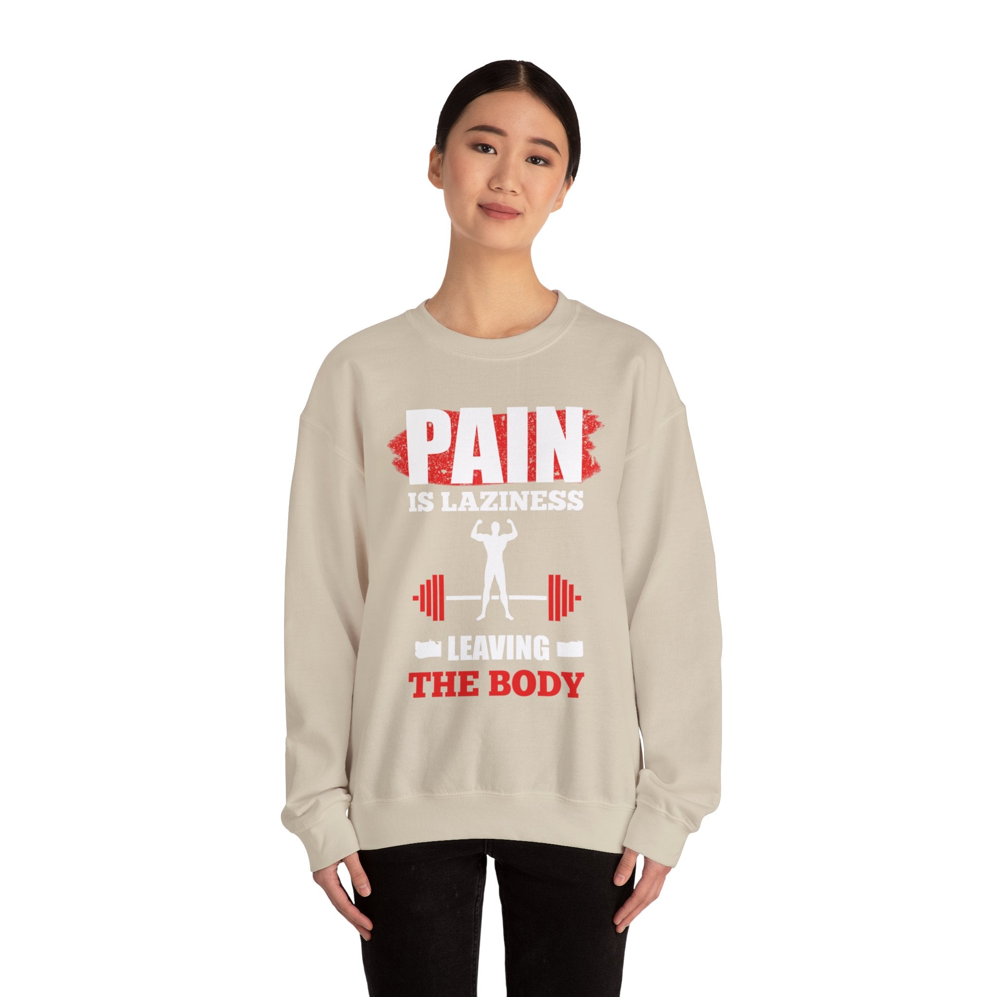 La douleur est la paresse Sweat-shirt unisexe 