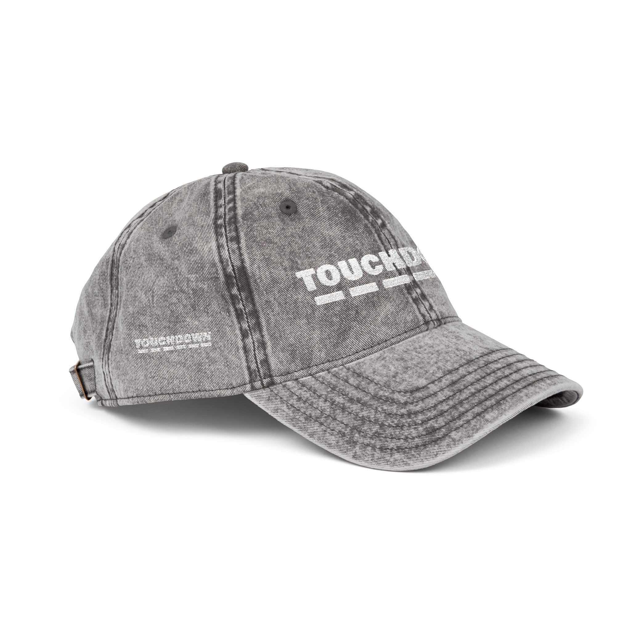 Embroidered Vintage Cap - Touchdown Sports Fan Hat