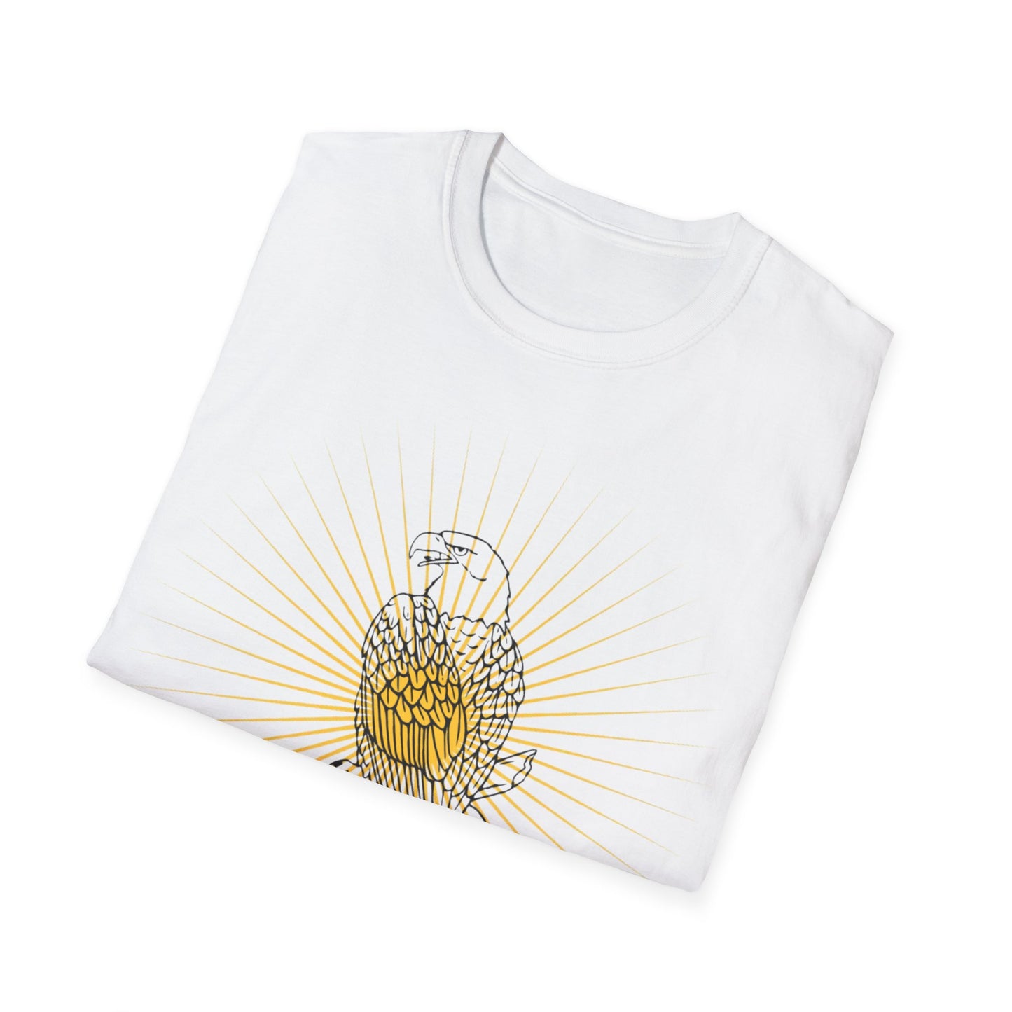 Rcnsons Unisex Softstyle Eagle Sun Wave T-Shirt