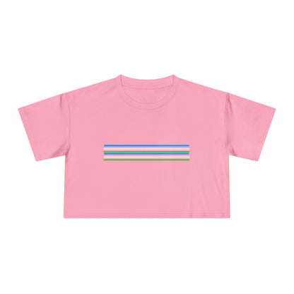 Crop Tee - Bubblegum Design for Women