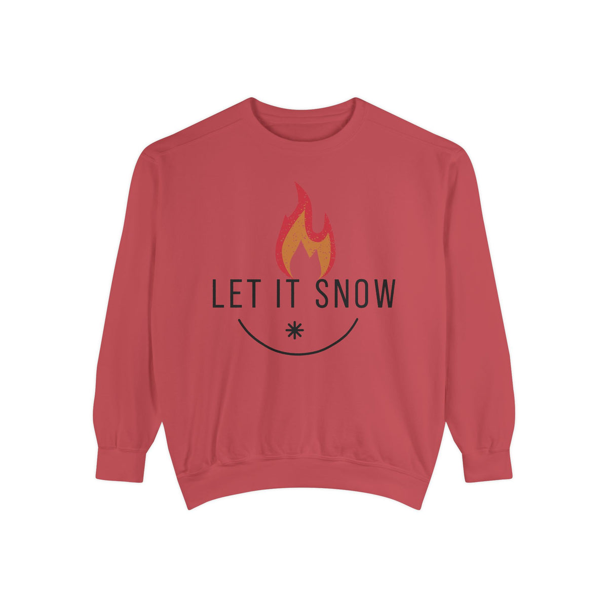 Let It Snow Unisex Garment-Dyed Sweatshirt