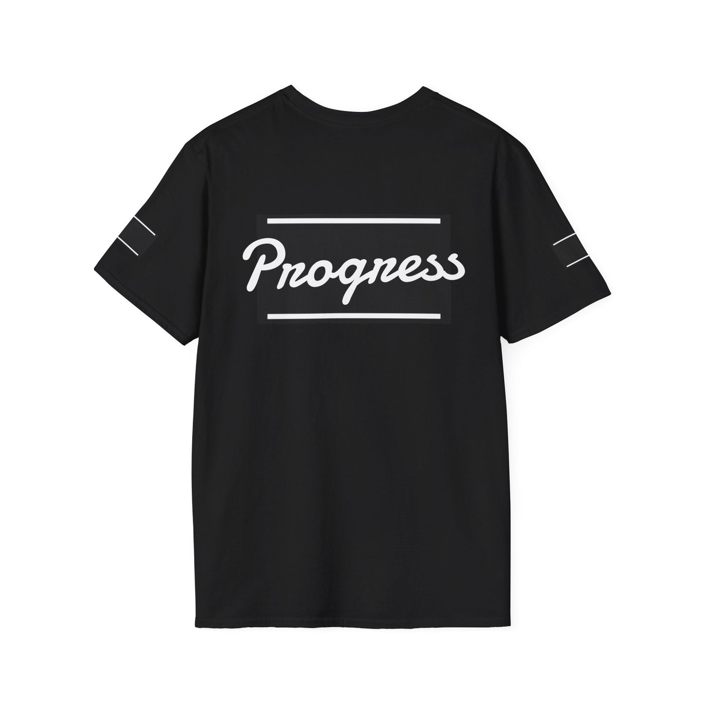 Motivational Unisex Softstyle T-Shirt | Progress Tee, Gift for Teens, Casual Wear, Workout Shirt, Inspirational Apparel Printify