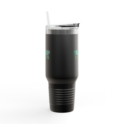 Inspirational Insulated Travel Mug - 40oz with Pushup Icon Design