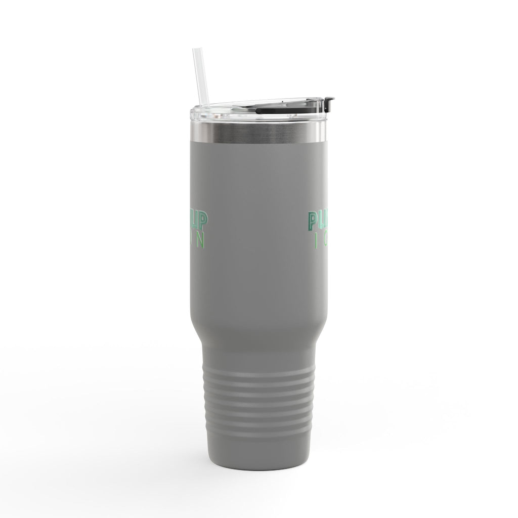 Inspirational Insulated Travel Mug - 40oz with Pushup Icon Design