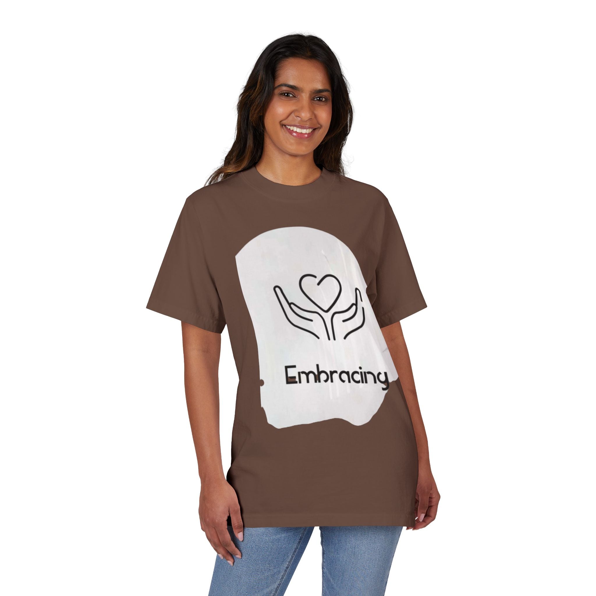 Drop-Shoulder T-Shirt Embracing Design
