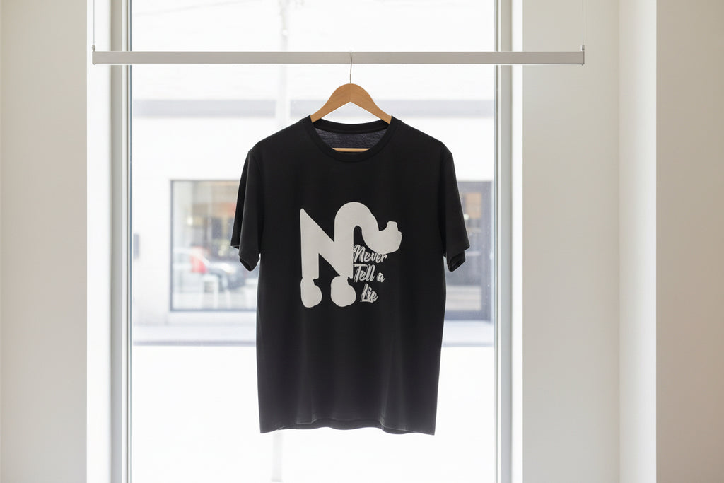 Oversized Tee - Never Tell a Lie Graphic Print Printify