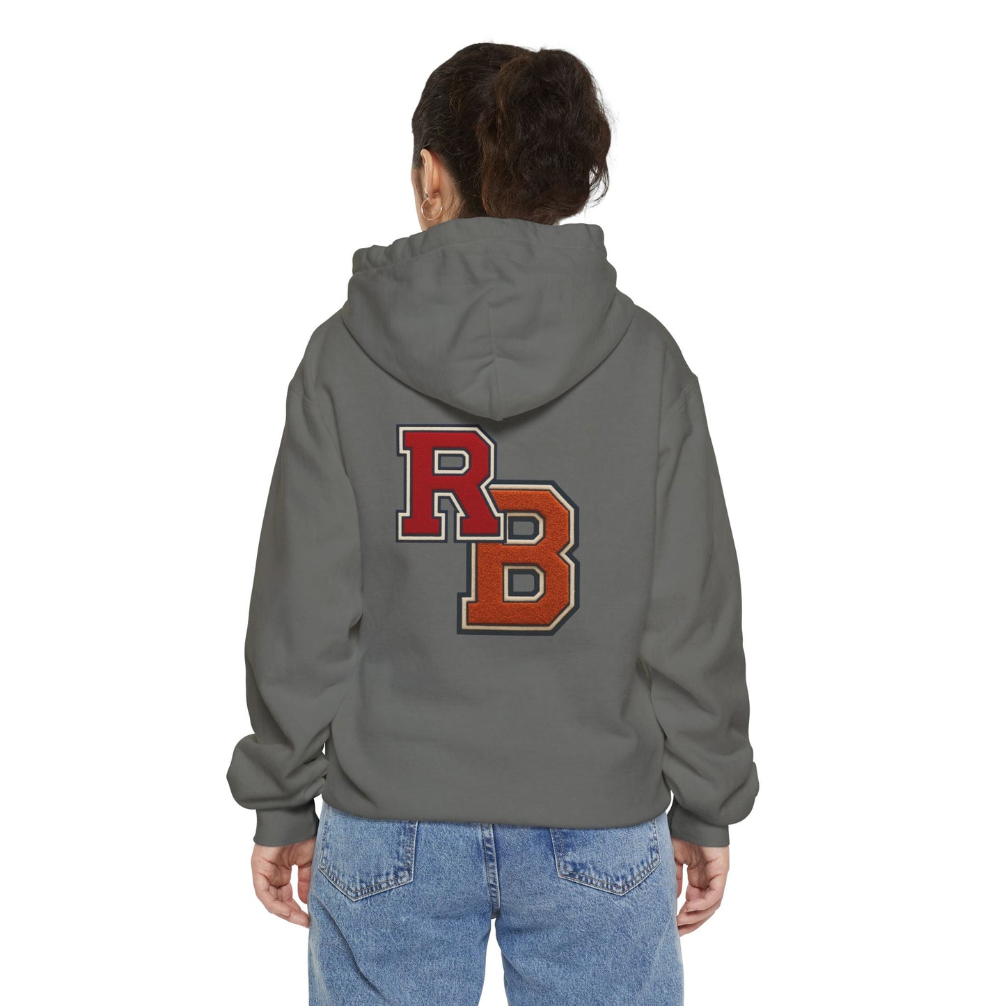 Letterman RB Hoodie — Garment-Dyed Athletic Pullover Printify